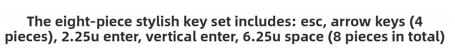 Cute Theme Personalized Keycap Set of Eight Five-Sided Sublimation Original MDA Original Height Mechanical Keyboard