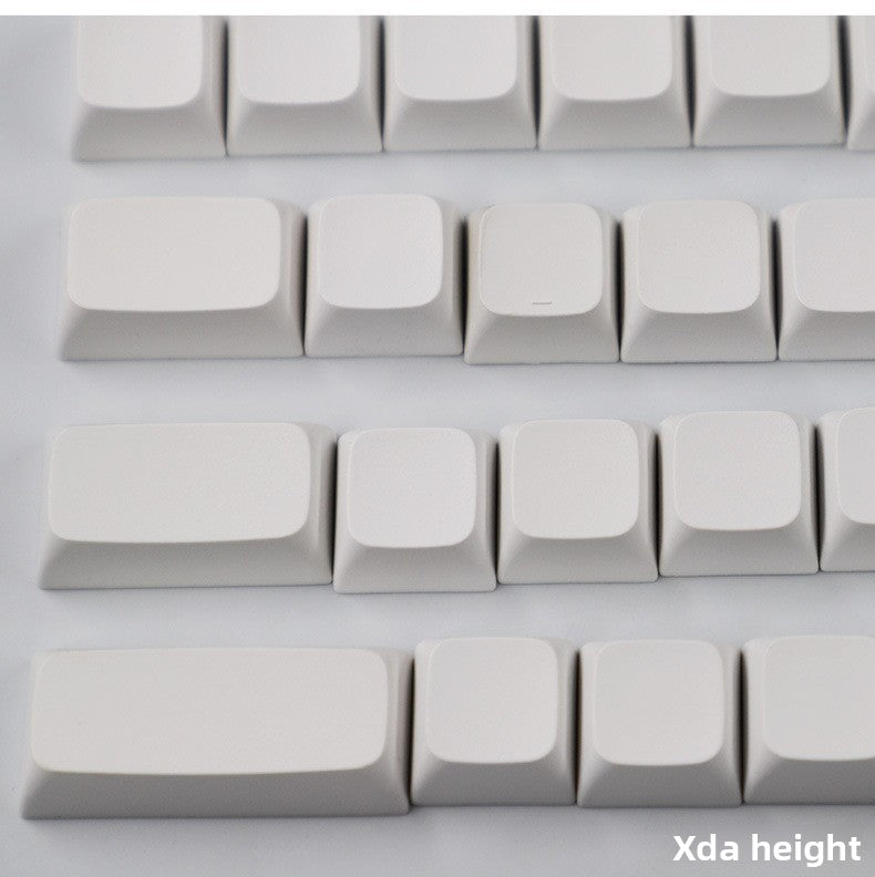 PBT Material XDA Profile Minimalist White Keycaps Light Blocking 134 Keys Small Full Set Material Mechanical Keyboard Keycaps
