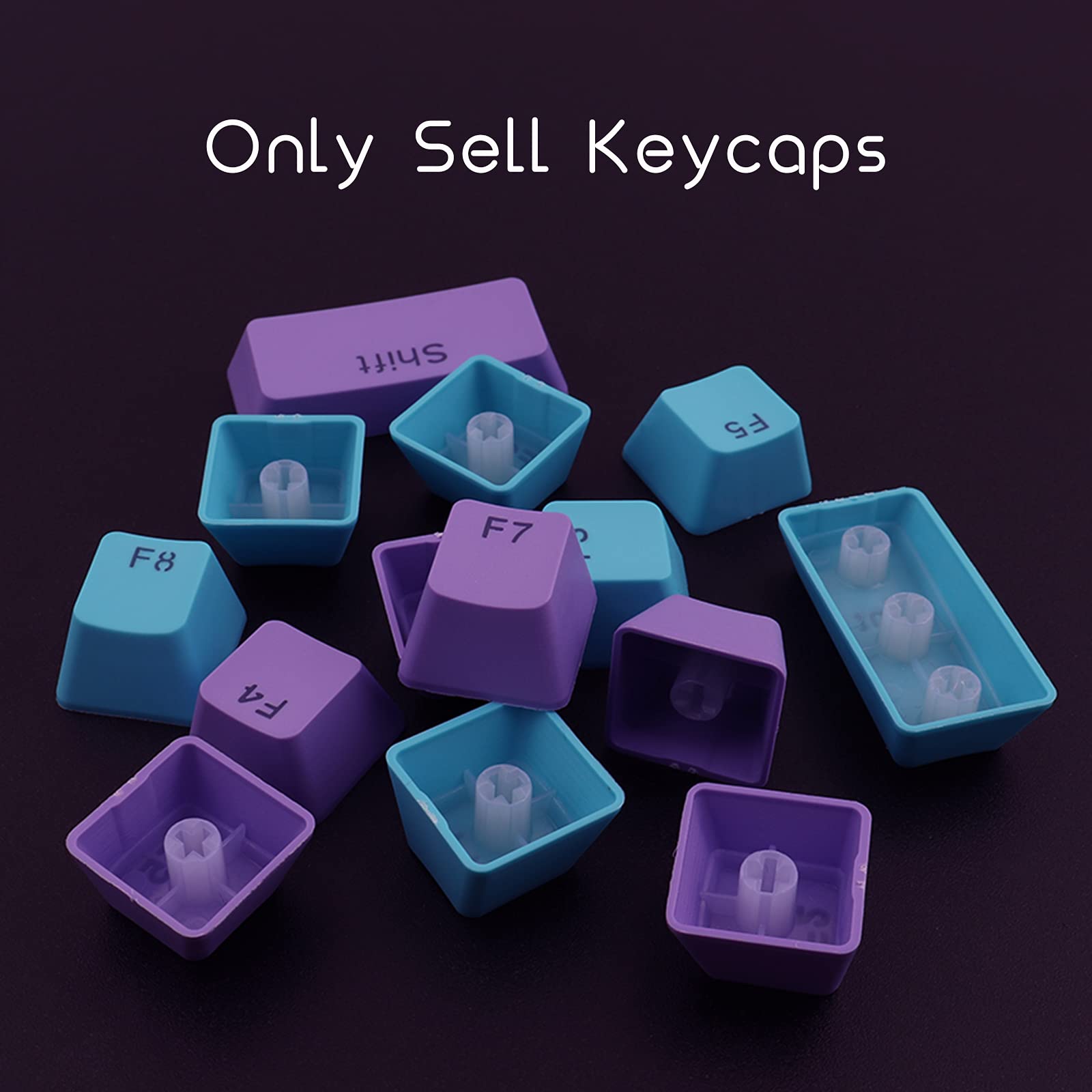 Purple Blue Keycaps Set