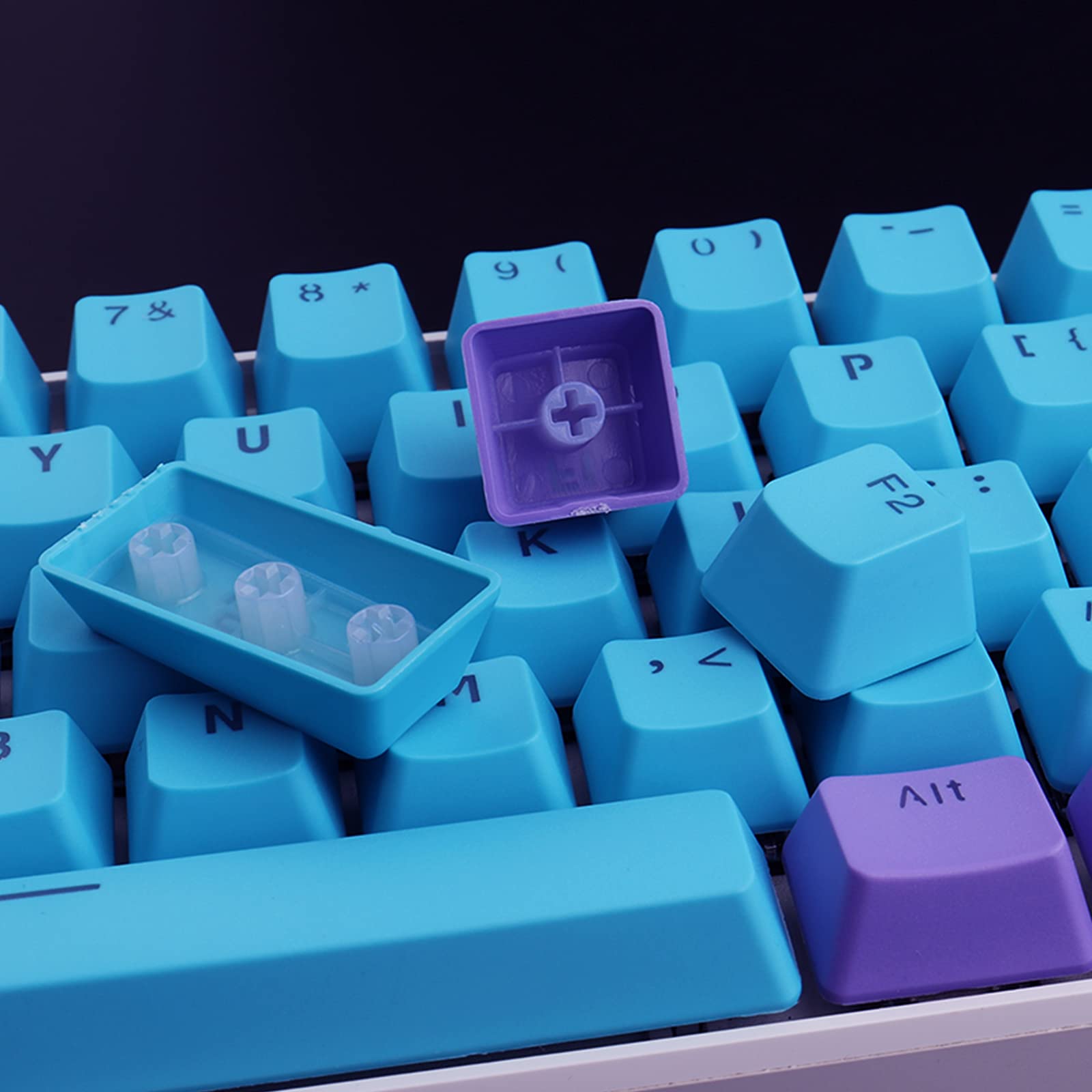 Purple Blue Keycaps Set