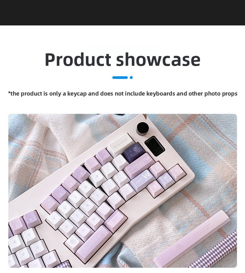 Original Factory Height PBT Dye-Sublimation Misty Fairy Tale Full Set Theme Keycap Gaming Mechanical Keycaps