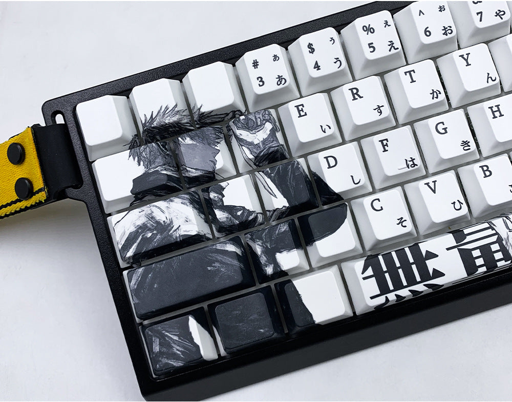 Jujutsu Kaisen Gojo Satoru Keycap Five-Sided Sublimation Customization Compatible with Wooting 60HE Keycap