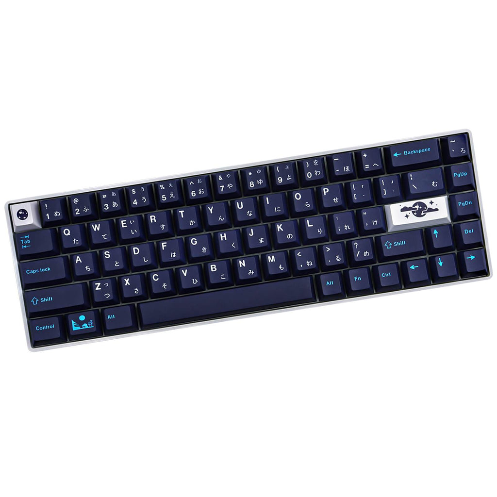 129 Keys PBT DYE-SUB Blue Hell keycaps