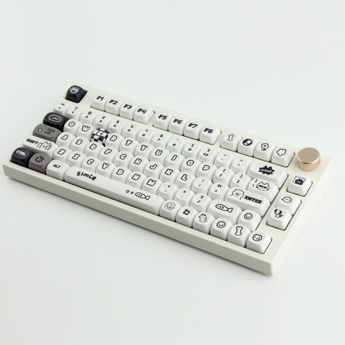 Cats Dogs War keycaps