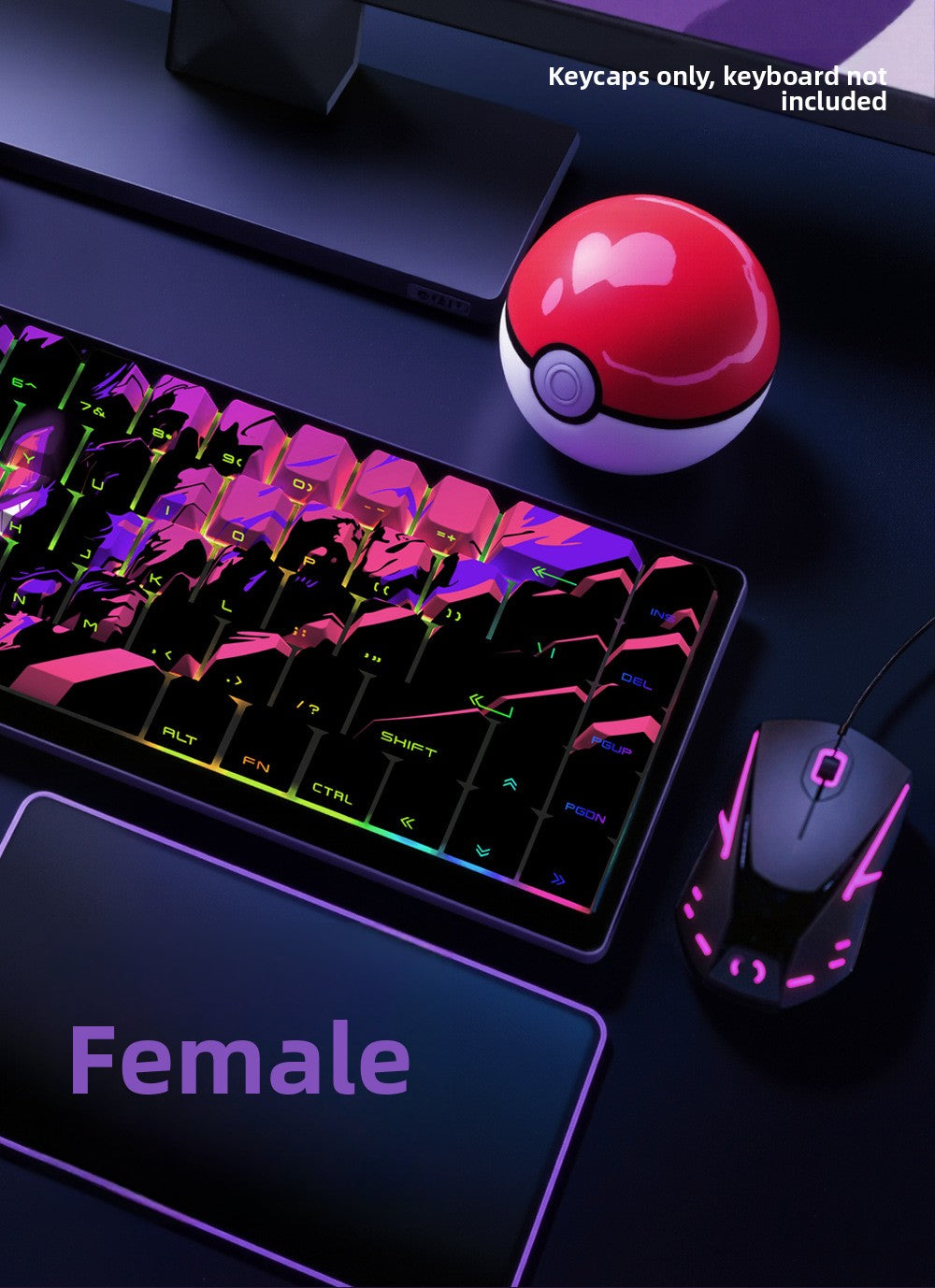 129 Keys Original Side-Engraved Translucent Keycaps PBT Dye-Sublimation Mechanical Keyboard Keycaps