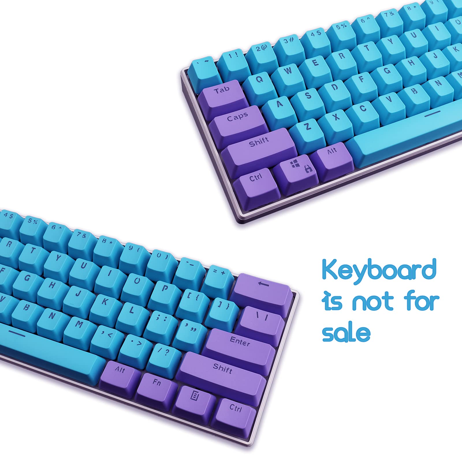 Purple Blue Keycaps Set