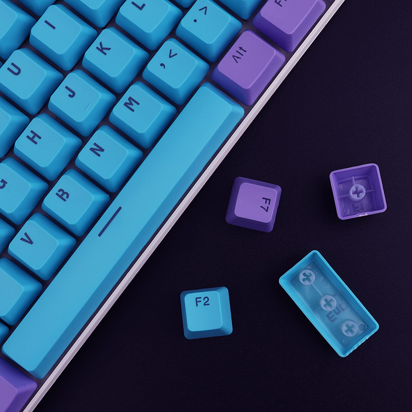 Purple Blue Keycaps Set