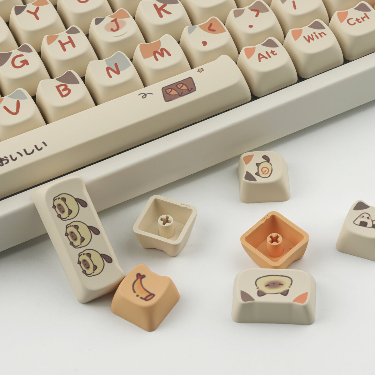 Sushi Cat keycaps