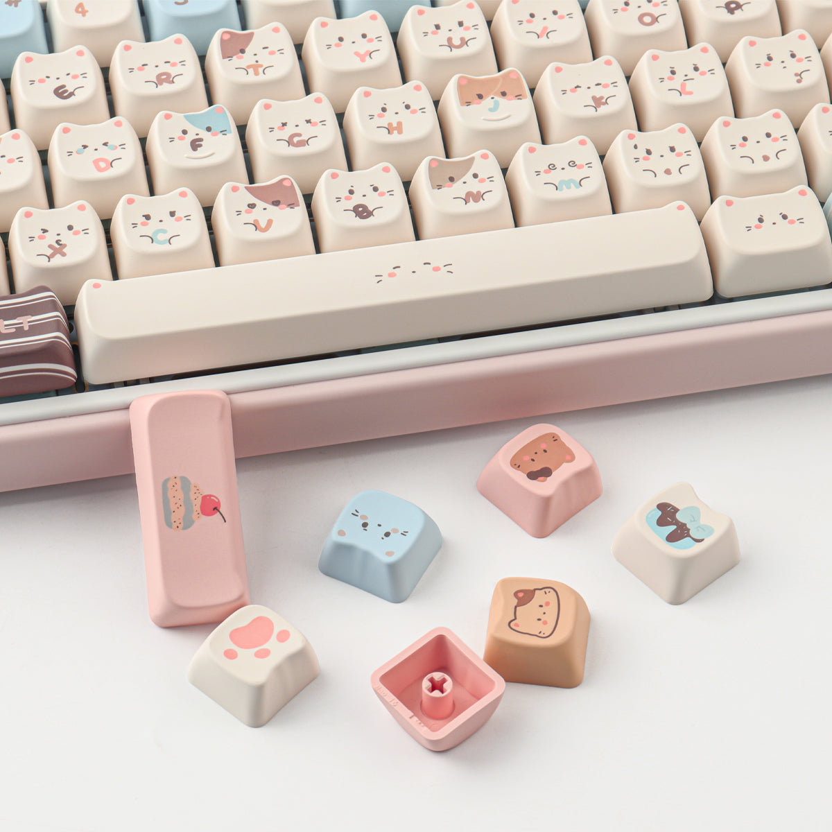 Sea Salt Cat keycaps
