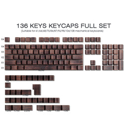 Wood Grain Side light keycaps