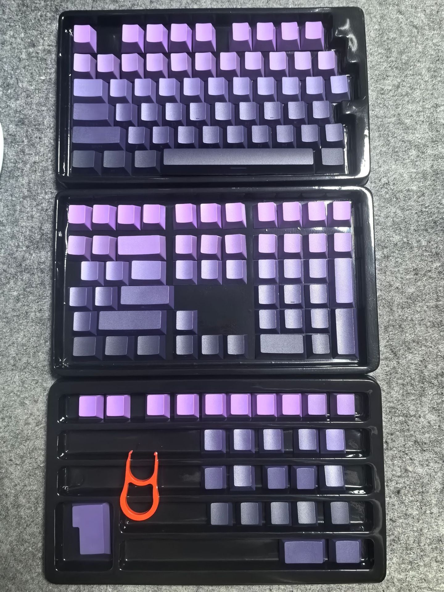 Original Height Side-Engraved Translucent Keycaps PBT Dual-Color Gradient Full Set Sublimation Custom Keyboard Keycaps