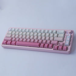 Pink White Gradient keycaps