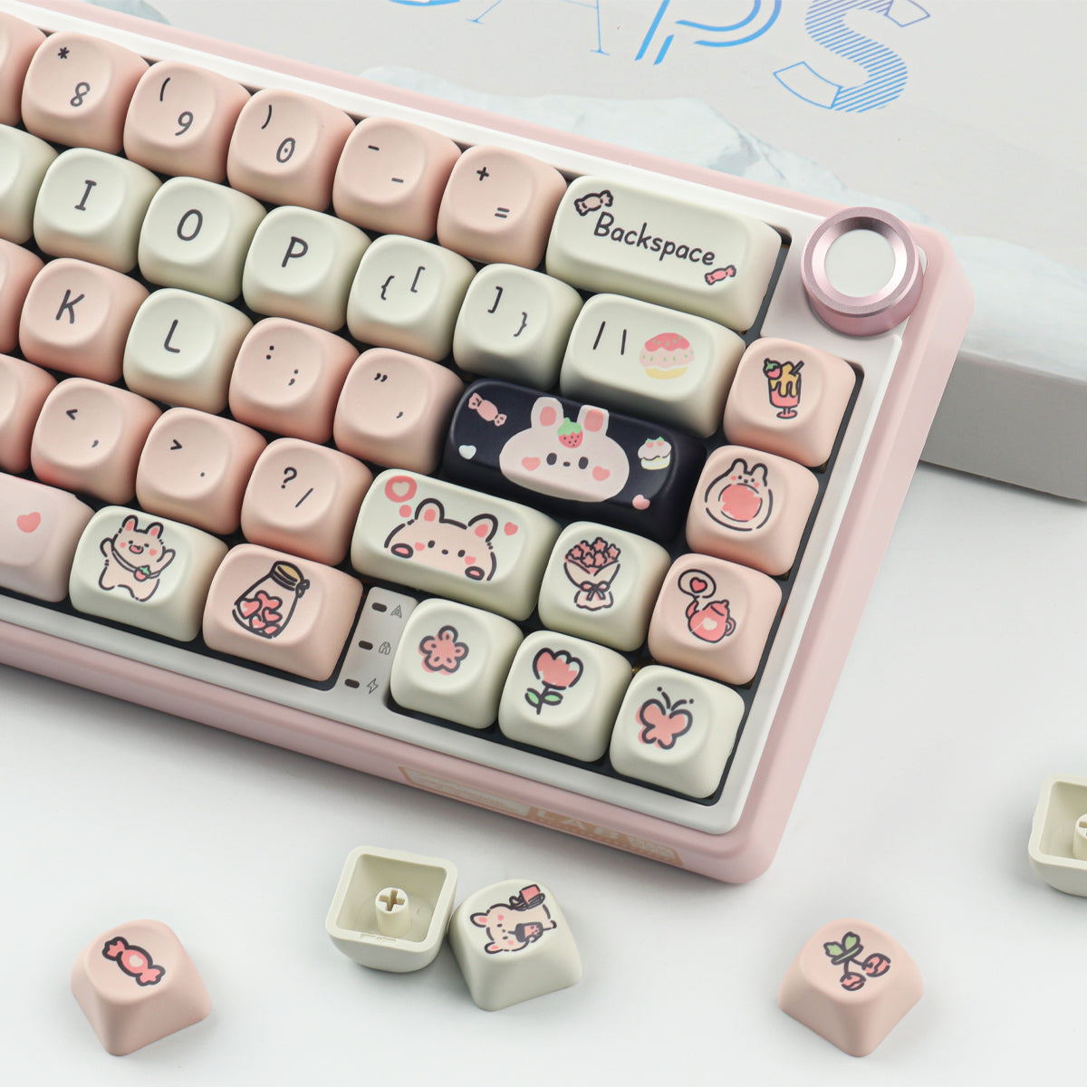 Little Rabbit Toffees keycaps