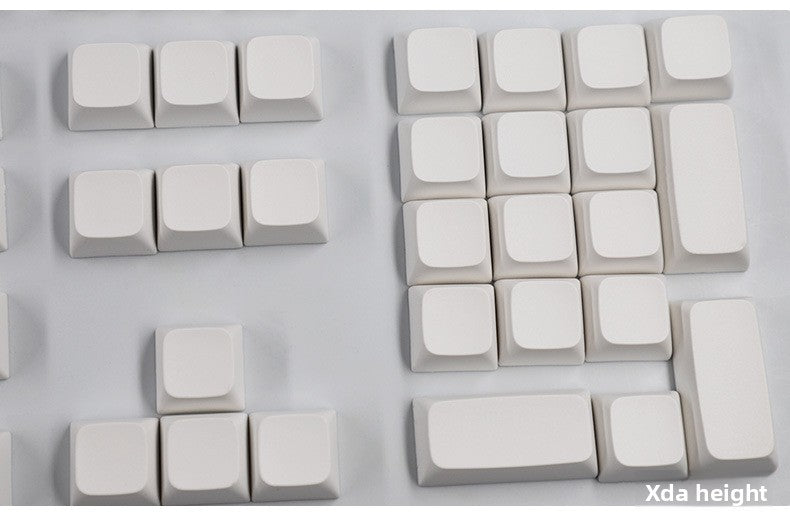 PBT Material XDA Profile Minimalist White Keycaps Light Blocking 134 Keys Small Full Set Material Mechanical Keyboard Keycaps