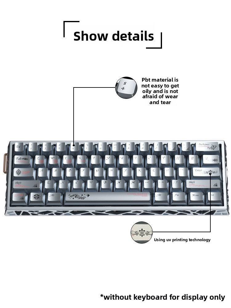 Time Key Metal Texture Keycap Matte Five-Sided Dye-Sublimation Compatible with Magnetic Switches Night Demon Wooting Meijia Shi