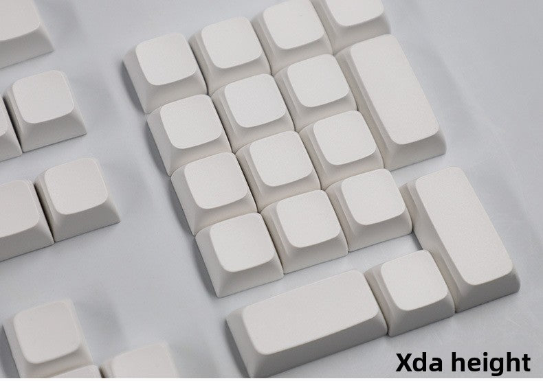 PBT Material XDA Profile Minimalist White Keycaps Light Blocking 134 Keys Small Full Set Material Mechanical Keyboard Keycaps