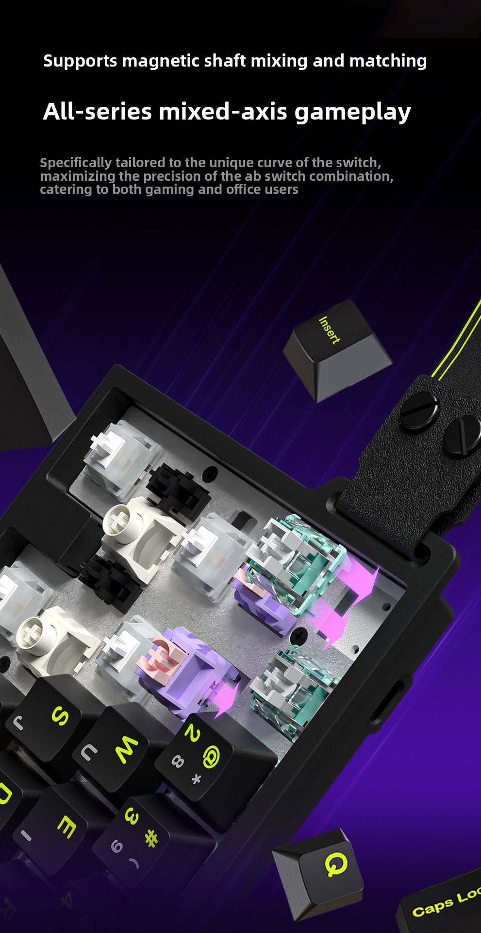 FURYCUBE M30HE Gaming Mechanical Keyboard 8K Magnetic Switches Game Artifact Fearless Contract Quick Trigger