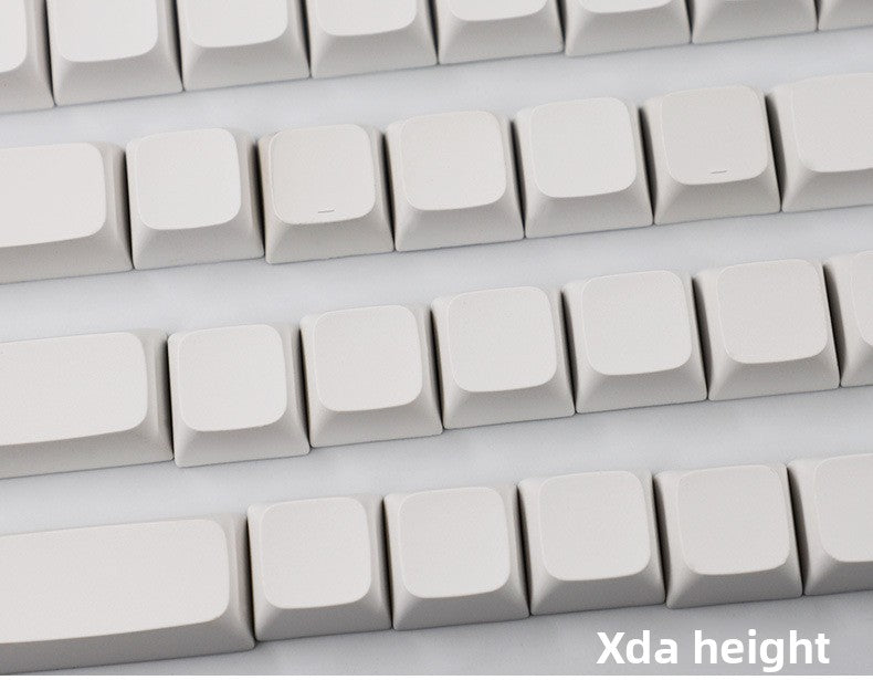 PBT Material XDA Profile Minimalist White Keycaps Light Blocking 134 Keys Small Full Set Material Mechanical Keyboard Keycaps