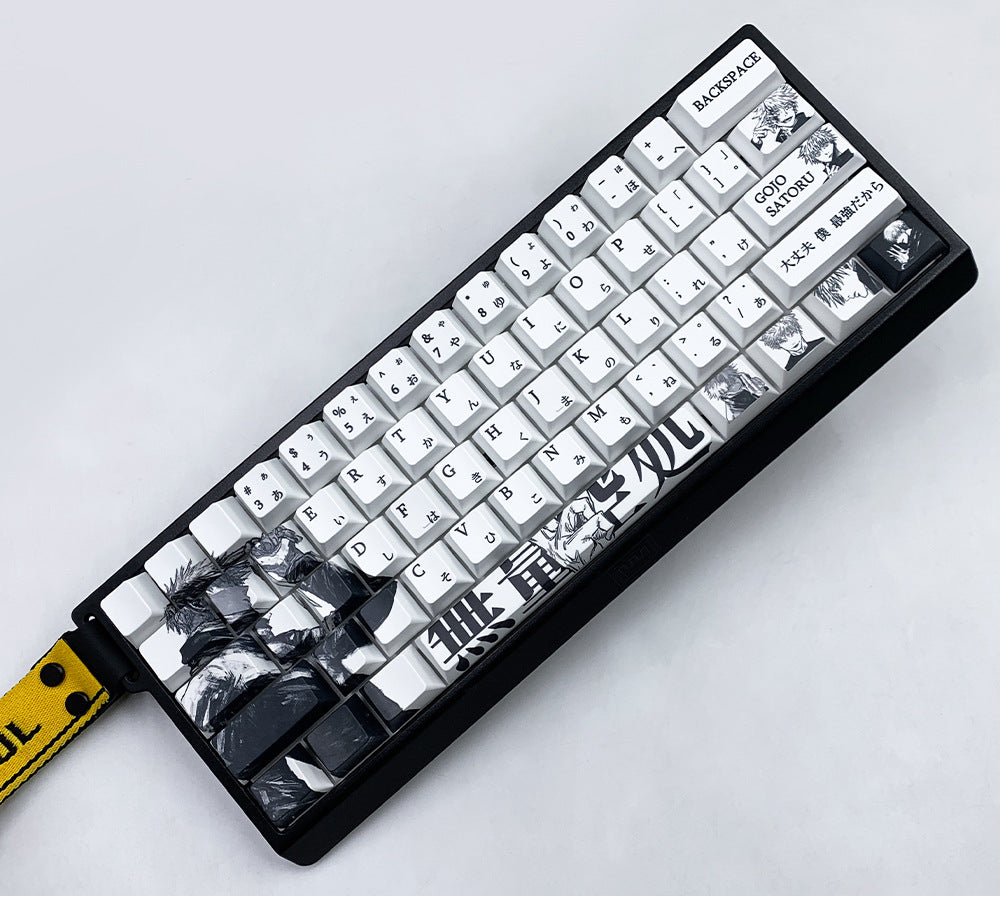 Jujutsu Kaisen Gojo Satoru Keycap Five-Sided Sublimation Customization Compatible with Wooting 60HE Keycap