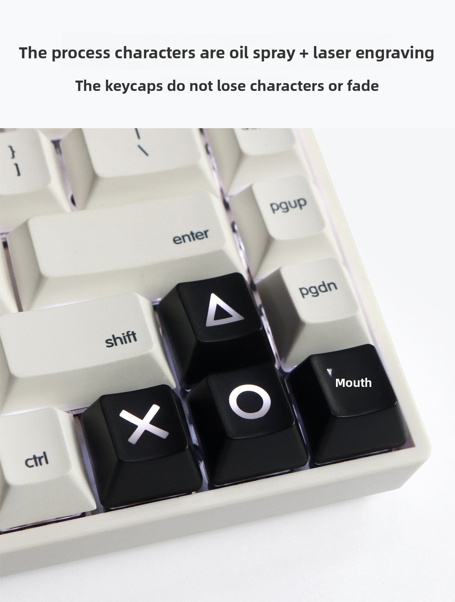 Directional Keys Up Down Left Right ABS Mechanical Keyboard Personalized Translucent Keycaps R1 Height PSP Keycaps Red Black PS4