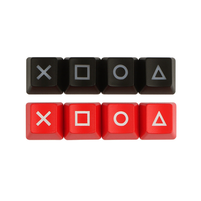 Directional Keys Up Down Left Right ABS Mechanical Keyboard Personalized Translucent Keycaps R1 Height PSP Keycaps Red Black PS4