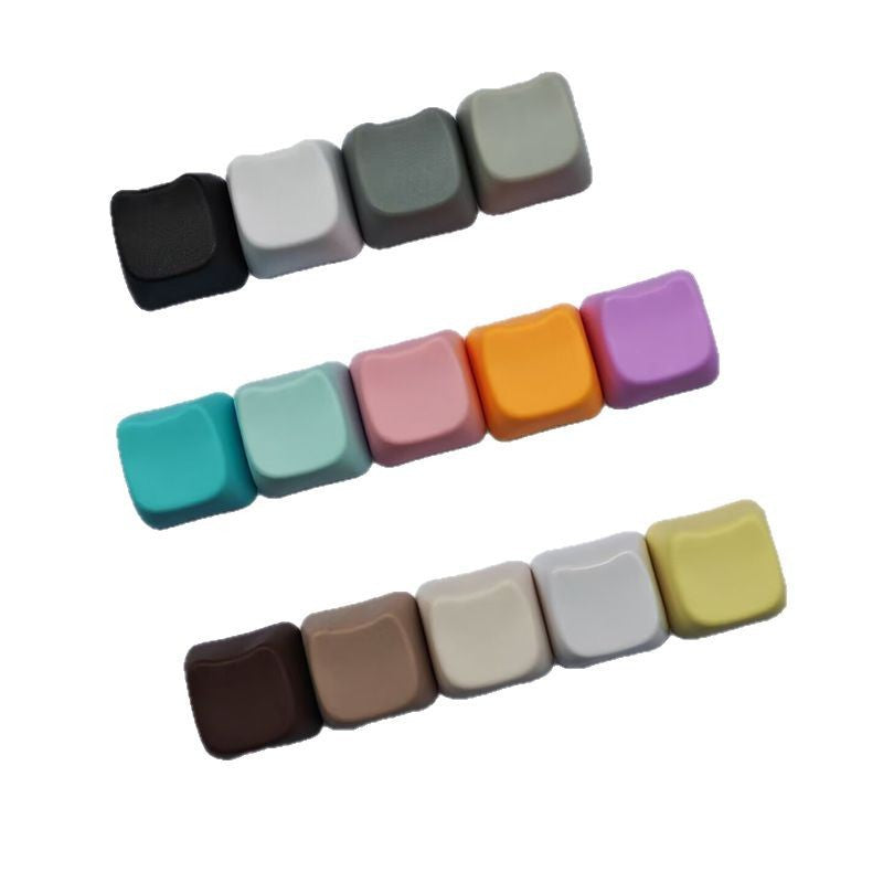 Cat Head PBT Material MX Cross Keycap Chrysanthemum Matte Surface Polished Back Mechanical Keyboard Multi-Color Personalized Keycap