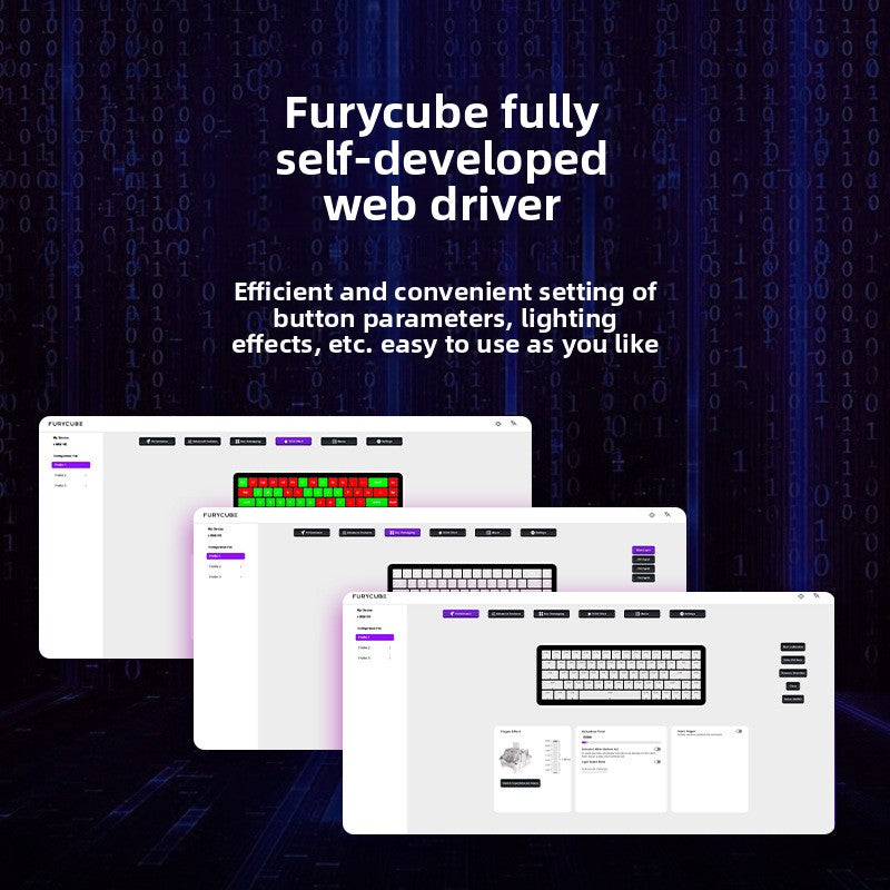 FURYCUBE M30HE Gaming Mechanical Keyboard 8K Magnetic Switches Game Artifact Fearless Contract Quick Trigger