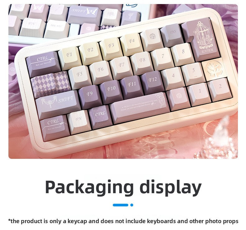 Original Factory Height PBT Dye-Sublimation Misty Fairy Tale Full Set Theme Keycap Gaming Mechanical Keycaps