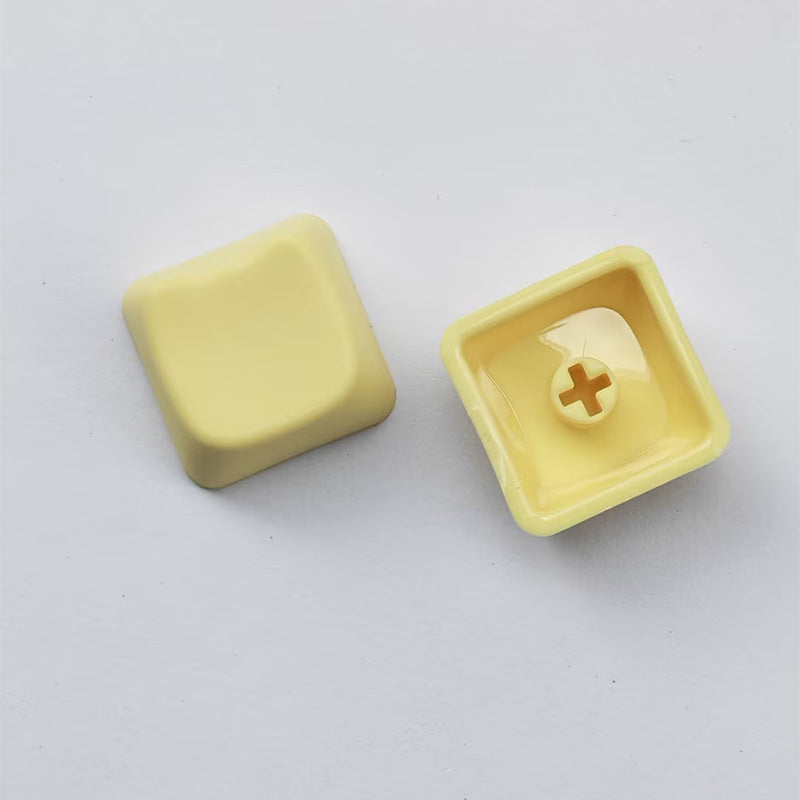 Cat Head PBT Material MX Cross Keycap Chrysanthemum Matte Surface Polished Back Mechanical Keyboard Multi-Color Personalized Keycap