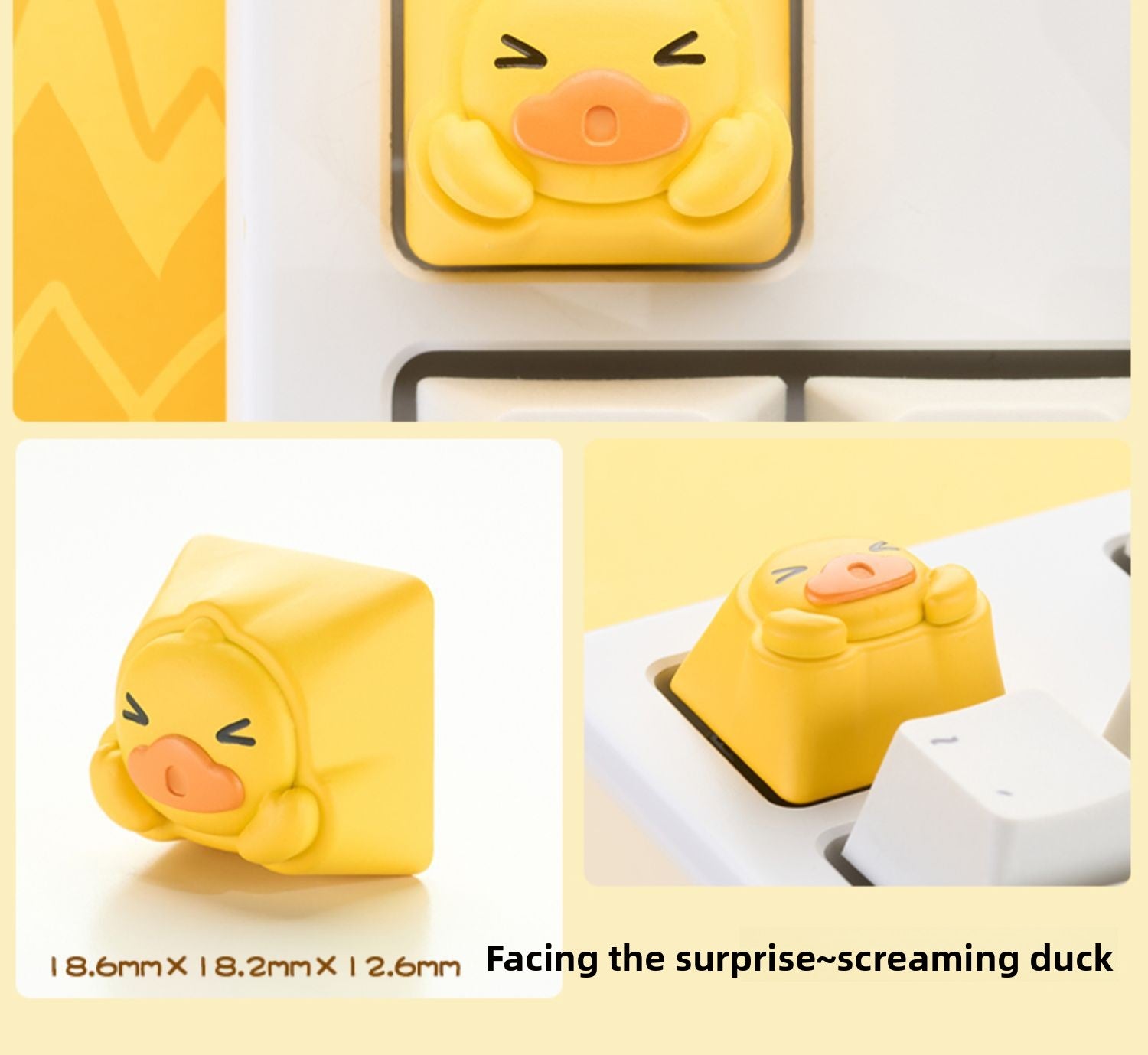 Zomoplus Keycap xB.Duck Original Personality Mechanical Keyboard Keycap Single Custom High Aesthetic