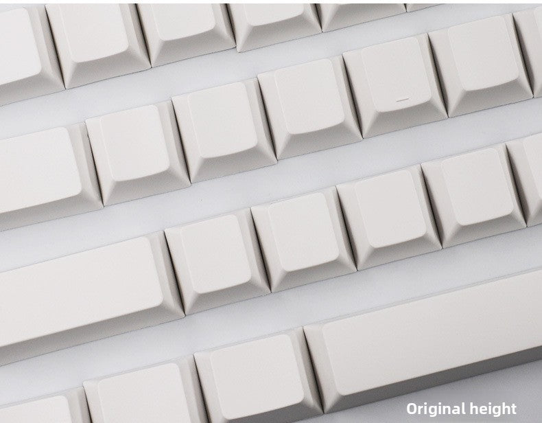 PBT Material XDA Profile Minimalist White Keycaps Light Blocking 134 Keys Small Full Set Material Mechanical Keyboard Keycaps