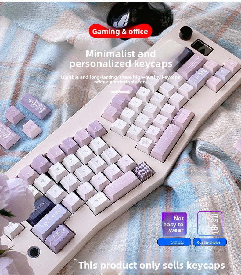 Original Factory Height PBT Dye-Sublimation Misty Fairy Tale Full Set Theme Keycap Gaming Mechanical Keycaps