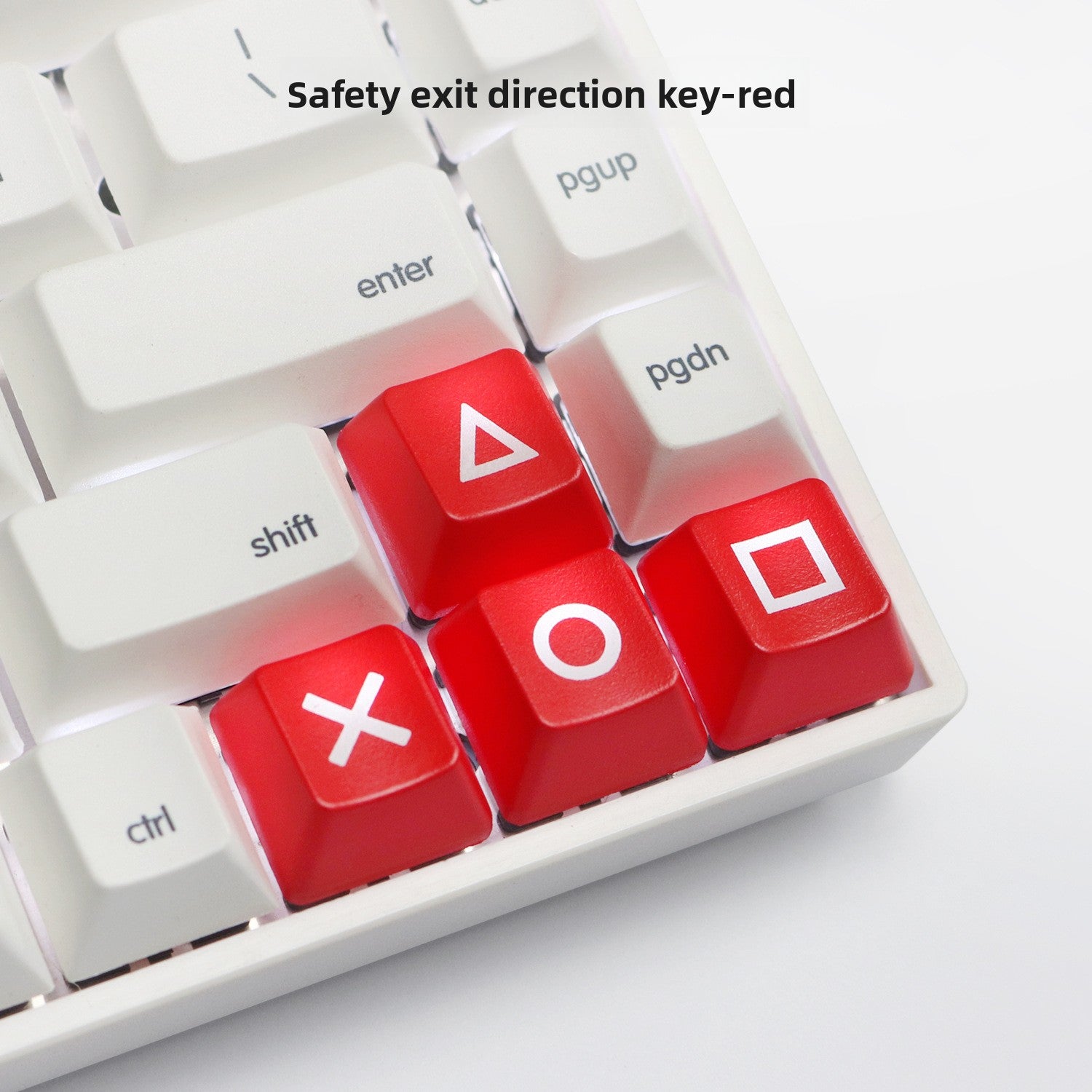Directional Keys Up Down Left Right ABS Mechanical Keyboard Personalized Translucent Keycaps R1 Height PSP Keycaps Red Black PS4