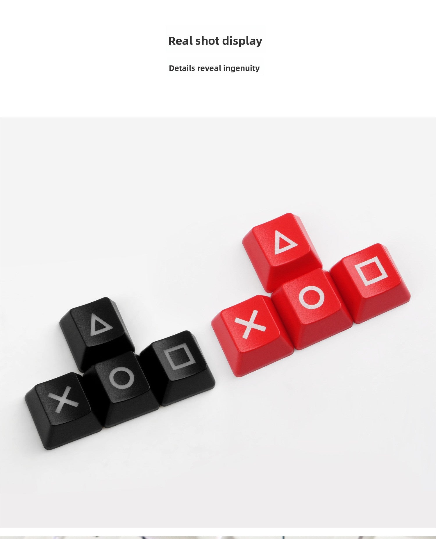 Directional Keys Up Down Left Right ABS Mechanical Keyboard Personalized Translucent Keycaps R1 Height PSP Keycaps Red Black PS4