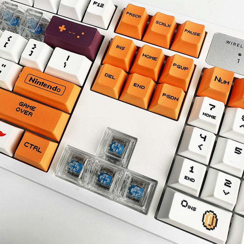 Original Height Keycaps PC Transparent Keycaps High Gloss Transparent Keycaps Cherry High Transparency Keycaps Mechanical Keycaps