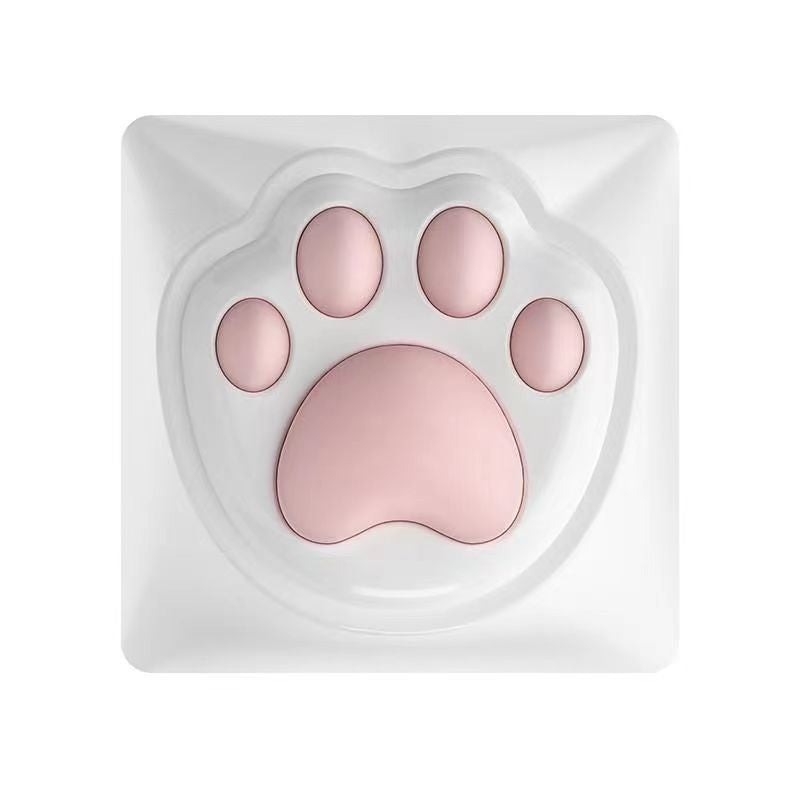 Brand New Keyboard Caps Cute Cat Paw Cat Butt Silicone Soft Elastic Feel Mechanical Keyboard Keycaps Universal Personalized Wear-resistant