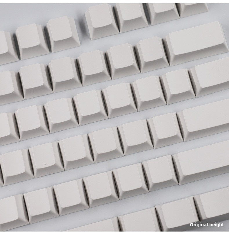 PBT Material XDA Profile Minimalist White Keycaps Light Blocking 134 Keys Small Full Set Material Mechanical Keyboard Keycaps