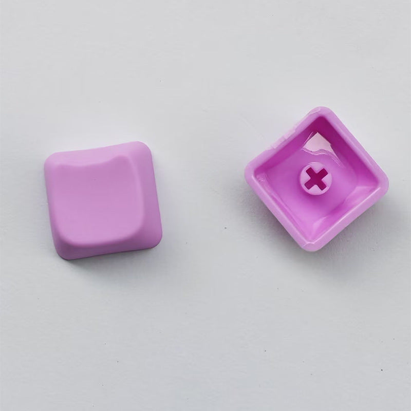 Cat Head PBT Material MX Cross Keycap Chrysanthemum Matte Surface Polished Back Mechanical Keyboard Multi-Color Personalized Keycap