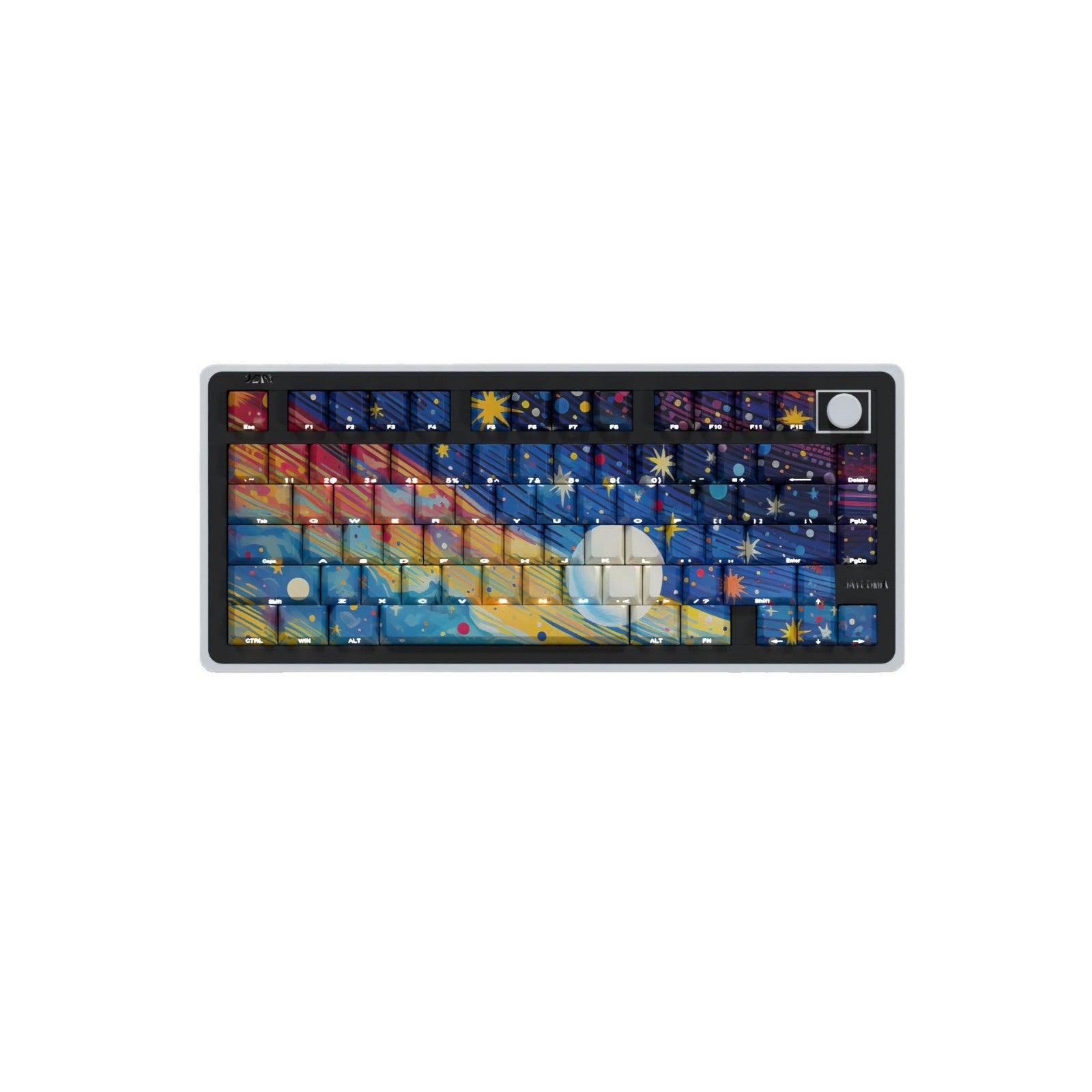 JCM Starry Sky Oil Painting Keycap Side Engraving Translucent Characters 128 Keys Boxed Full Set Mechanical Keyboard Keycap Wooting