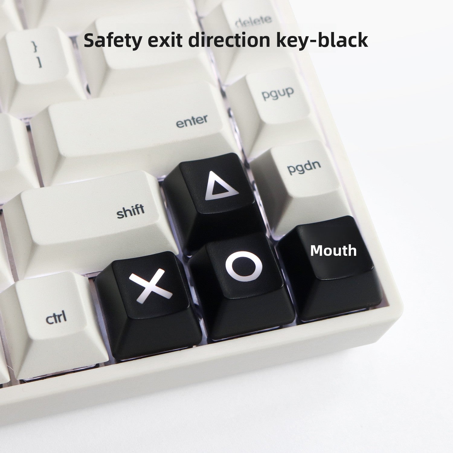 Directional Keys Up Down Left Right ABS Mechanical Keyboard Personalized Translucent Keycaps R1 Height PSP Keycaps Red Black PS4