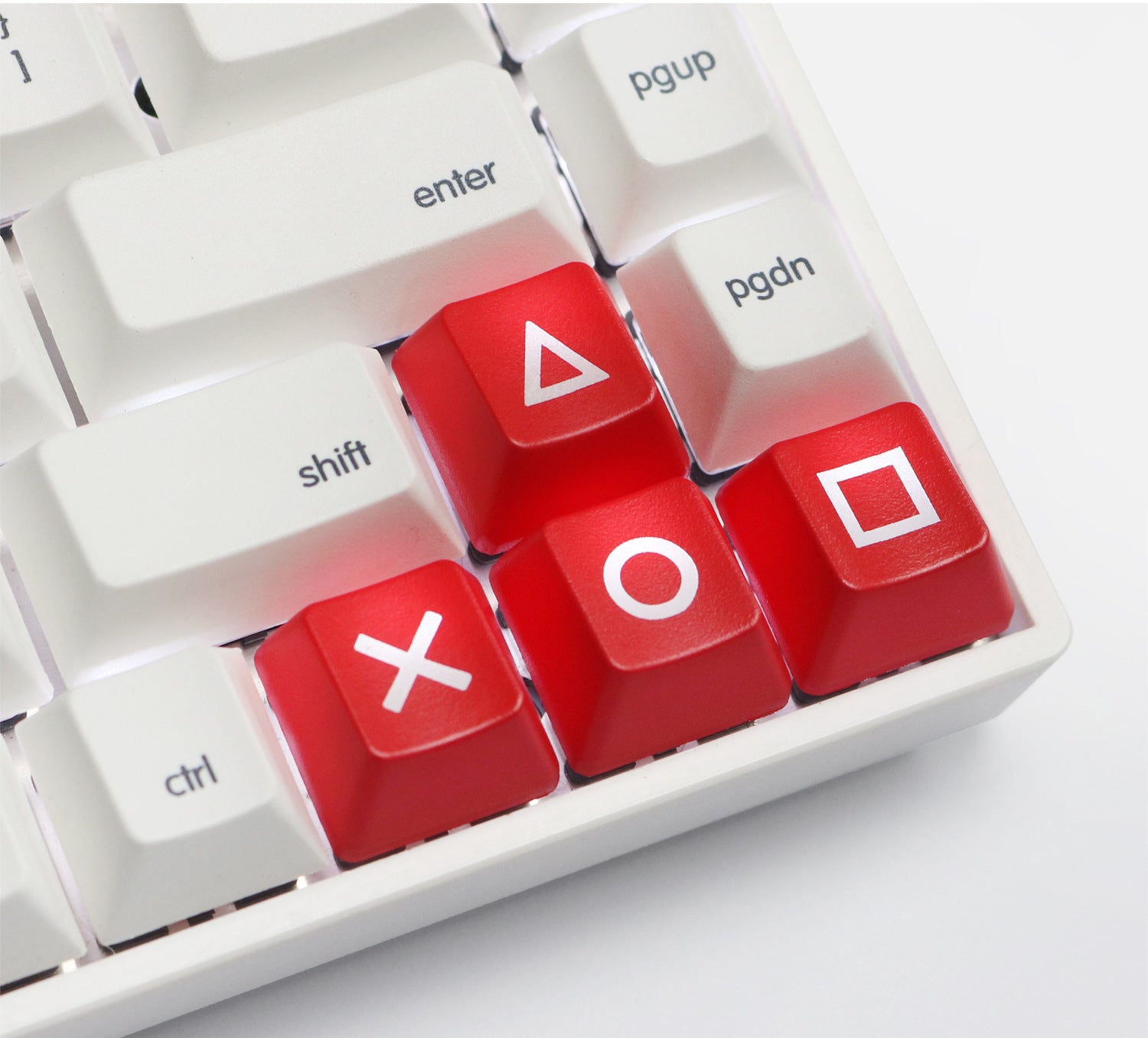 Directional Keys Up Down Left Right ABS Mechanical Keyboard Personalized Translucent Keycaps R1 Height PSP Keycaps Red Black PS4