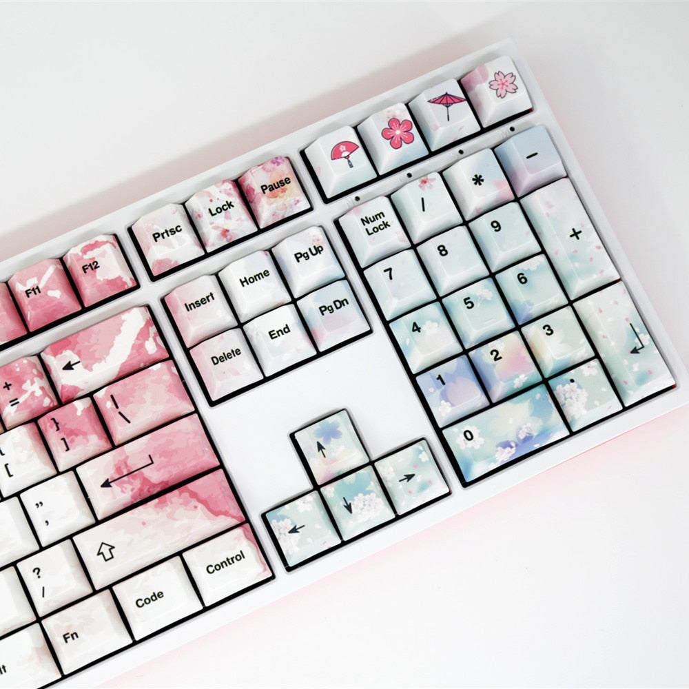 Ink Cherry Blossom Keycaps Set
