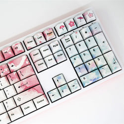 Ink Cherry Blossom Keycaps Set