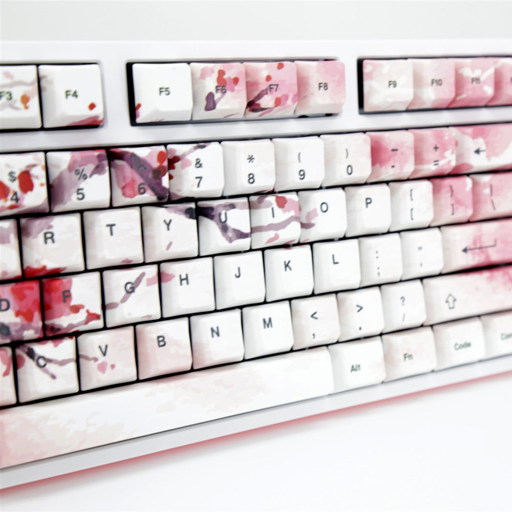 Ink Cherry Blossom Keycaps Set