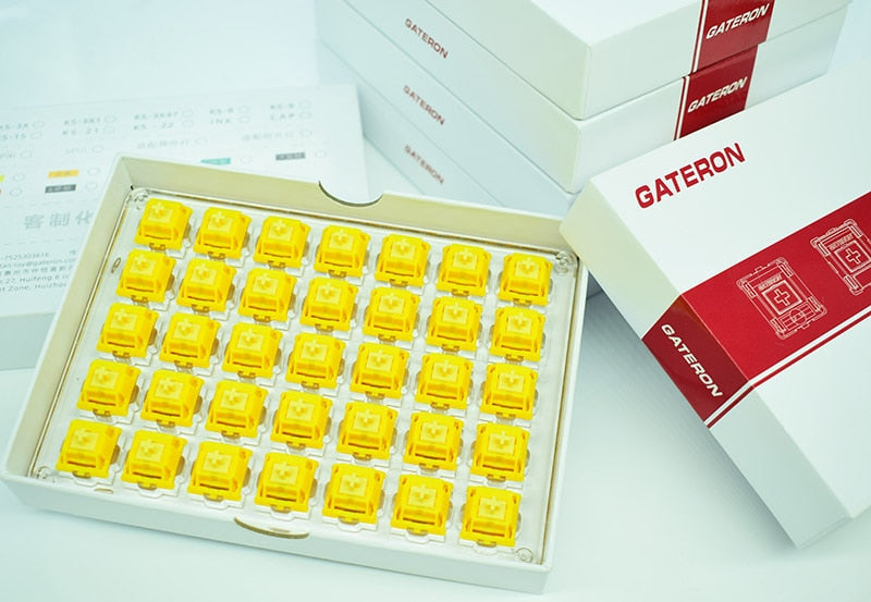 GATERON CAP Yellow Golden Switch