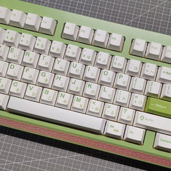 Spring Minimalist Green Keycaps