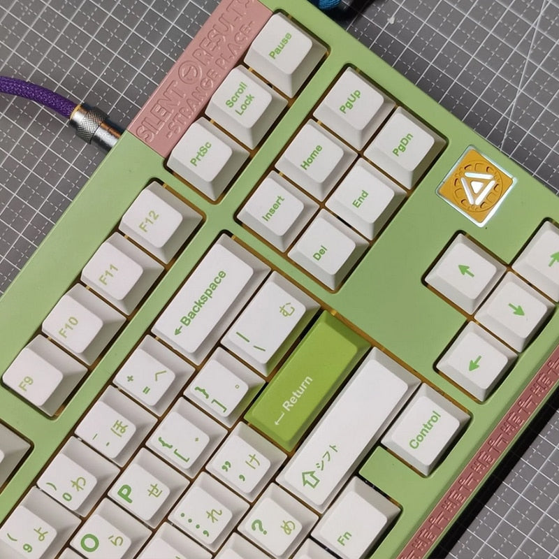Spring Minimalist Green Keycaps