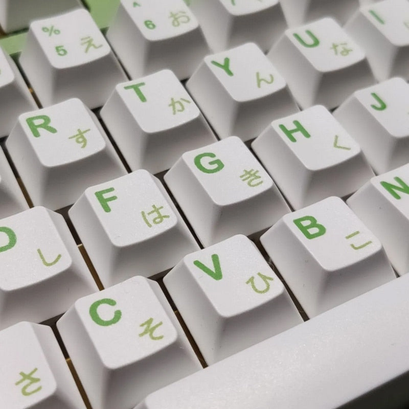 Spring Minimalist Green Keycaps