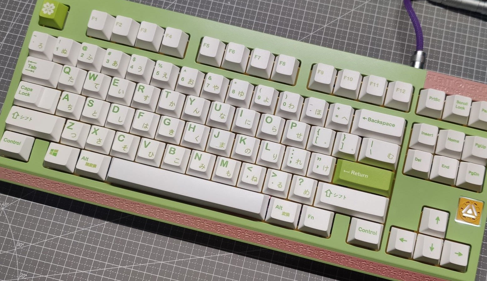 Spring Minimalist Green Keycaps