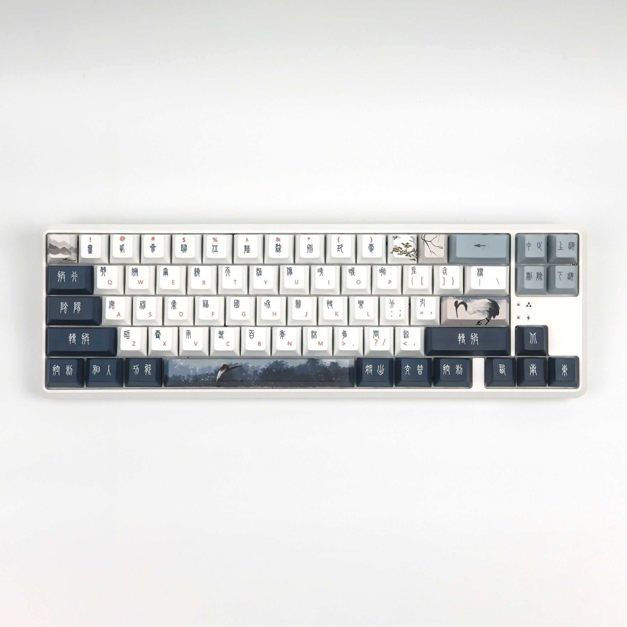 Red-Crowned Crane Keycaps